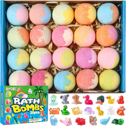 20pcs Bath Bombs with Surprise Inside Bath Bombs