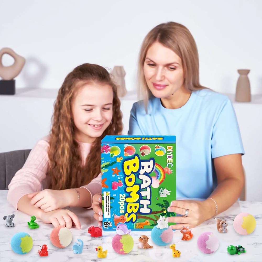 20pcs Bath Bombs with Surprise Inside Bath Bombs