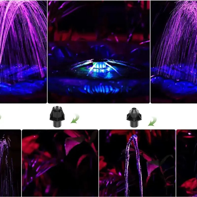 Solar Fountain,1.5W Solar Panel Kit Water Pump, Outdoor and indoor Watering Submersible Pump